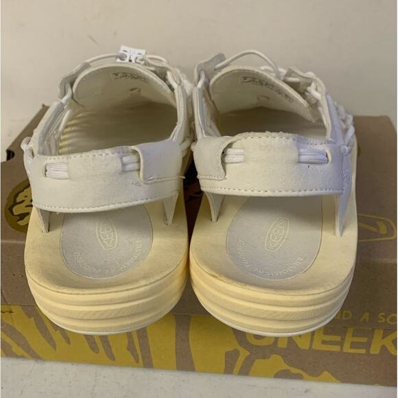 KEEN Men’s Size 11.5 UNEEK Classic Two Cord Sandals, Star White - Picture 5 of 10